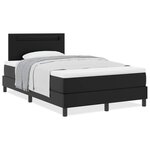 vidaXL Cadre de Lit avec Matelas Noir 120 x 200 cm Faux cuir