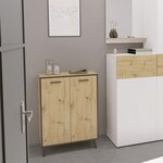 FMD Armoire à chaussures avec 5 compartiments 68 5x33x93 5 cm