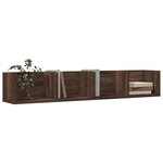 vidaXL Armoire murale chêne marron 99x18x16 5 cm bois d'ingénierie