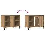 vidaXL Armoire d'évier chêne artisanal 80x33x60 cm bois d'ingénierie