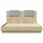 vidaXL Cadre de lit sans matelas chêne sonoma 150x200 cm