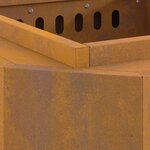 vidaXL Braise Brown 48 x 48 x 51 cm Weathering steel