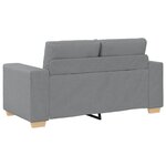vidaXL Canapé causeuse gris clair 120 cm tissu