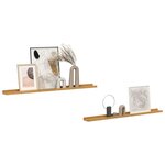 vidaXL Étagère Murale 2 Pièces Beige 100 x 9 x 3 cm Bois d'ingénierie