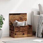 Boîte de rangement vidaXL en bois ancien 60x35x35 cm en bois reconstitué