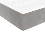 vidaXL Matelas de lit à ressorts ensachés fermeté moyenne 120x210x20 cm velours