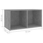 vidaXL Meubles TV 2 Pièces Gris béton 72x35x36 5 cm Bois d'ingénierie