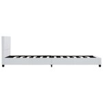 vidaXL Cadre de lit Blanc Similicuir 100 x 200 cm