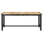 vidaXL Table de salle à manger 180x90x76 cm Bois de manguier brut