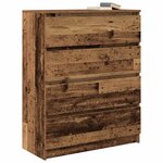 vidaXL Buffet vieux bois 80x35x99 cm bois d'ingénierie