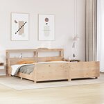 vidaXL Cadre de lit sans matelas 200x200 cm bois massif de pin