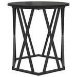 Tables d'appoint vidaXL 2 Pièces en bois noir stratifié