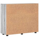 vidaXL Buffet Sonoma gris 55.5 x 29 x 100 cm Bois d'ingénierie