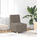 vidaXL Canapé modulaire sans accoudoirs Gris foncé 55 cm Similicuir suède