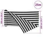 vidaXL Filet brise-vue anthracite et blanc 2x25 m PEHD 75 g/m²