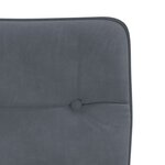 vidaXL Chaises à manger lot de 2 Gris foncé Velours