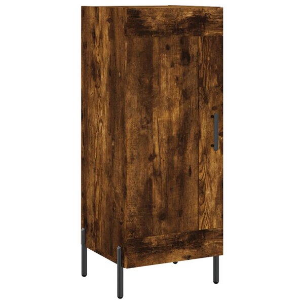 vidaXL Buffet Chêne fumé 34 5x34x90 cm Bois d'ingénierie