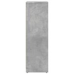 vidaXL Armoire de salle de bain Gris béton 30x30x95 cm Aggloméré