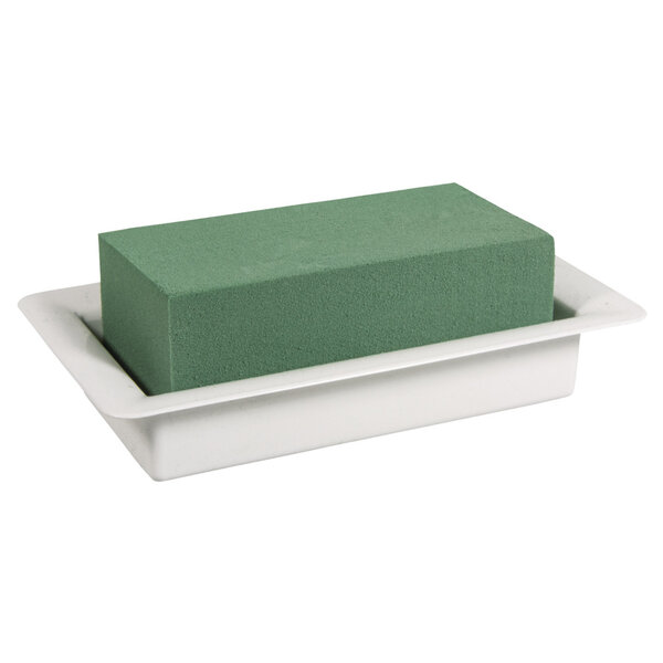 Ravier de table av.mousse florale humide  18x10x5 7cm  emballé sous vide