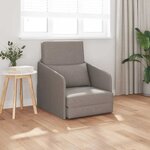 vidaXL Canapé-Lit Taupe 65 x 80 x 83 cm tissu