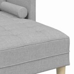 vidaXL Ensemble de Canapés avec coussin 2 Pièces Gris nuage Polyester