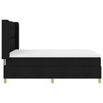 vidaXL Lit à ressorts avec matelas Noir 160 x 200 cm tissu