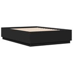 vidaXL Cadre de lit sans matelas noir 150x200 cm