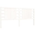vidaXL Cadre de lit sans matelas blanc 200x200 cm bois massif de pin