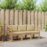 vidaXL Ensemble de canapés d'extérieur 3 pc