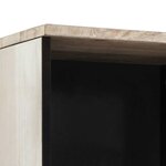 vidaXL Cabinet de salle de bain avec tiroir Blanc 38 x 33.5 x 160 cm