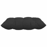 vidaXL Coussins de siège 4 Pièces Noir 40 x 40 x 6 cm Microfibre