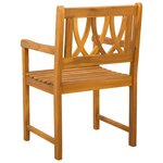 vidaXL Chaises de jardin 8 Pièces Naturel Bois d'Acacia Massif