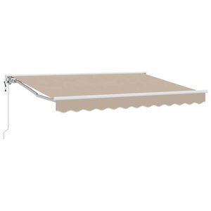 vidaXL Auvent rétractable électrique Beige 3 x 2 5 m
