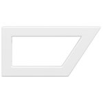 vidaXL Supports d'étagères pour lavabo 2 Pièces blanc trapèze acier