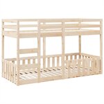 vidaXL Lit superposé 80x200 cm Bois de pin massif