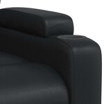 vidaXL Fauteuil de massage inclinable Noir Similicuir