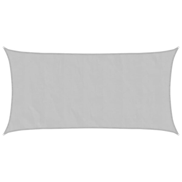 vidaXL Voile d'ombrage gris clair 4 5x2 5 m 100  polyester oxford