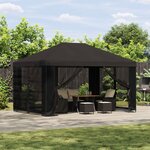 vidaXL Abri de jardin avec parois 4 × 3 m Anthracite