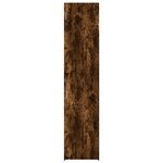 vidaXL Armoire de rangement mince chêne fumé 50x42 5x225 cm
