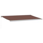 vidaXL Auvent manuel rétractable marron 500x300 cm