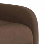 vidaXL Fauteuil de massage inclinable Marron Tissu