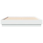 vidaXL Cadre de lit sans matelas blanc 140x190 cm