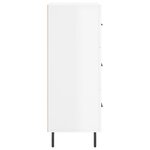 vidaXL Buffet Blanc brillant 69 5x34x90 cm Bois d'ingénierie