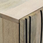 vidaXL Armoires de rangement et casiers Blanc et Noir