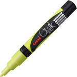 Marqueur craie Pte conique fine CHALK Marker PWE3MS 0,9 - 1,3mm Jaune Fluo UNI-BALL
