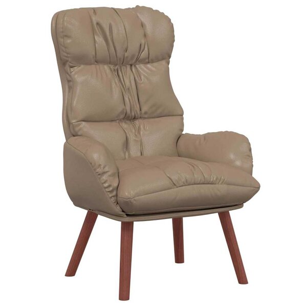 vidaXL fauteuil Cappuccino 69 x 74 x 93 cm Cuir artificiel