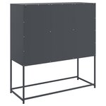 vidaXL Buffet anthracite 100 5x39x107 cm acier