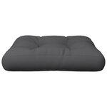 vidaXL Coussin de palette gris 60x60x12 cm tissu