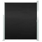 vidaXL Auvent latéral rétractable 160 x 500 cm Noir