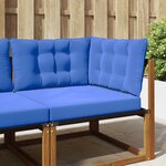 vidaXL Coussin de canapé d'extérieur 3 Pièces Turquoise Polyester